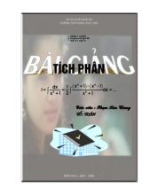 Bài giảng Tích phân